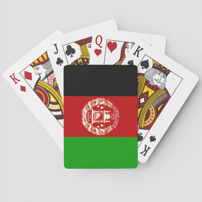 Jeu De Cartes Drapeau de l'Afghanistan (dos)