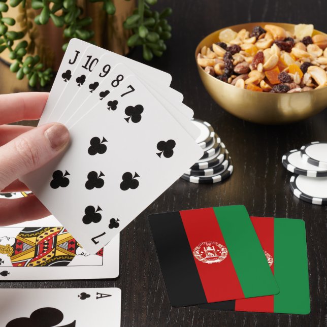 Jeu De Cartes Drapeau de l'Afghanistan (In Situ)