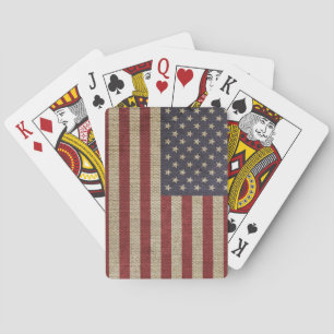 Jeu De Cartes Drapeau de l'Amérique vintage