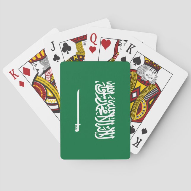 Jeu De Cartes Drapeau de l'Arabie saoudite (dos)