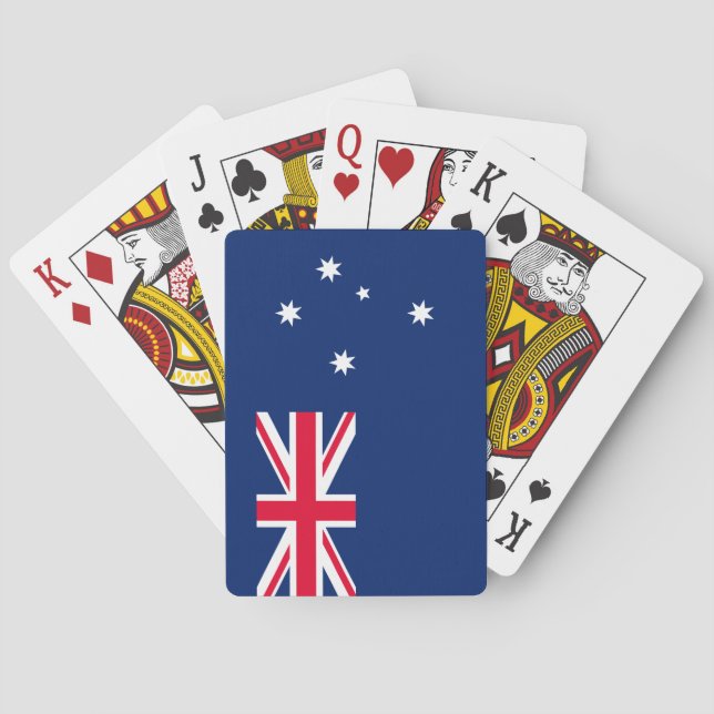 Jeu De Cartes Drapeau de l'Australie (dos)