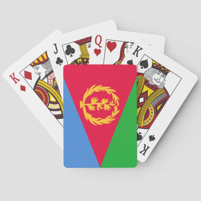 Jeu De Cartes Drapeau de l'Érythrée (dos)