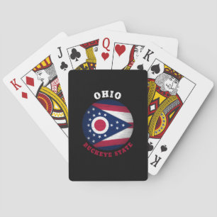 Jeu De Cartes Drapeau de l'État de l'OHIO BUCKEYE