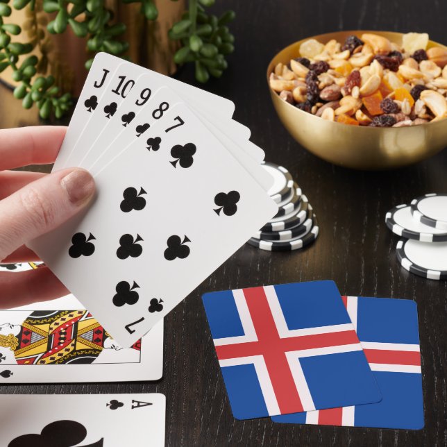 Jeu De Cartes Drapeau de l'Islande (In Situ)