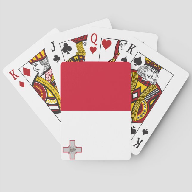 Jeu De Cartes Drapeau de Malte (dos)