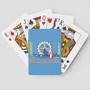 Jeu De Cartes Drapeau de Milwaukee, Wisconsin