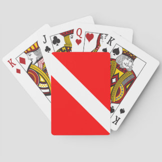 Jeu De Cartes Drapeau de plongée Plongeur en apnée Plongeur en b