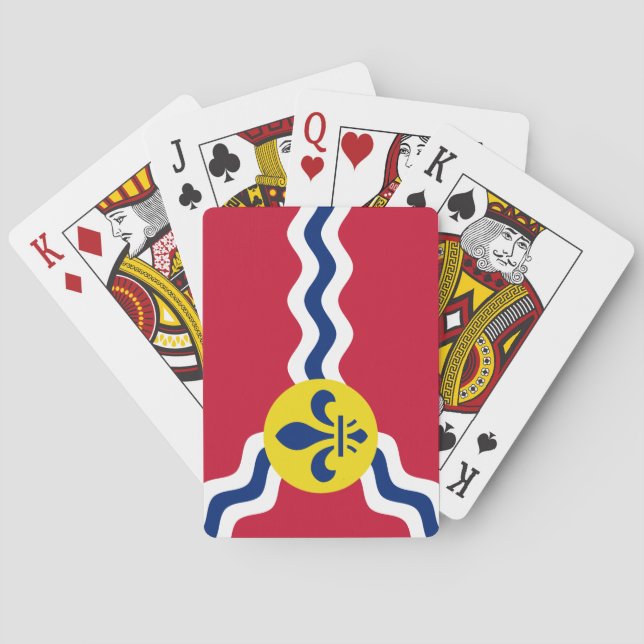 Jeu De Cartes Drapeau de Saint-Louis (Missouri) (dos)