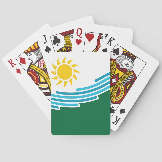 Jeu De Cartes Drapeau de Spokane, Washington (dos)