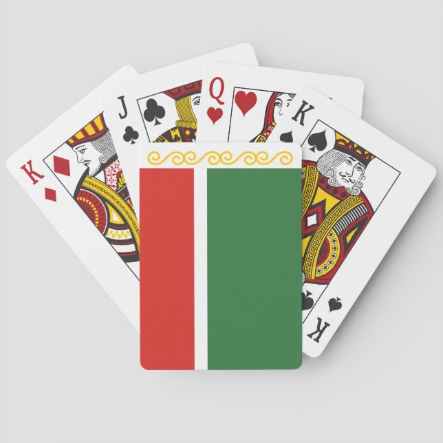 Jeu De Cartes Drapeau de Tchétchénie (dos)