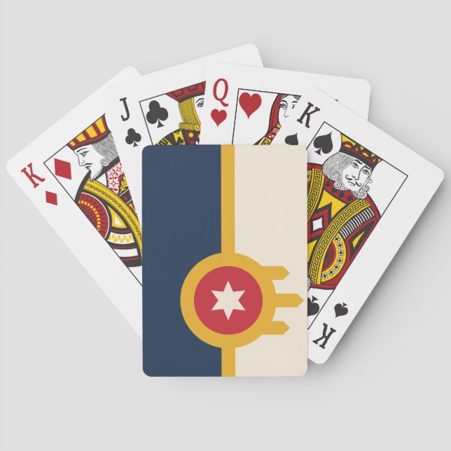 Jeu De Cartes Drapeau de Tulsa (Oklahoma) (dos)