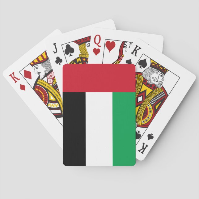 Jeu De Cartes Drapeau des Émirats arabes unis (dos)