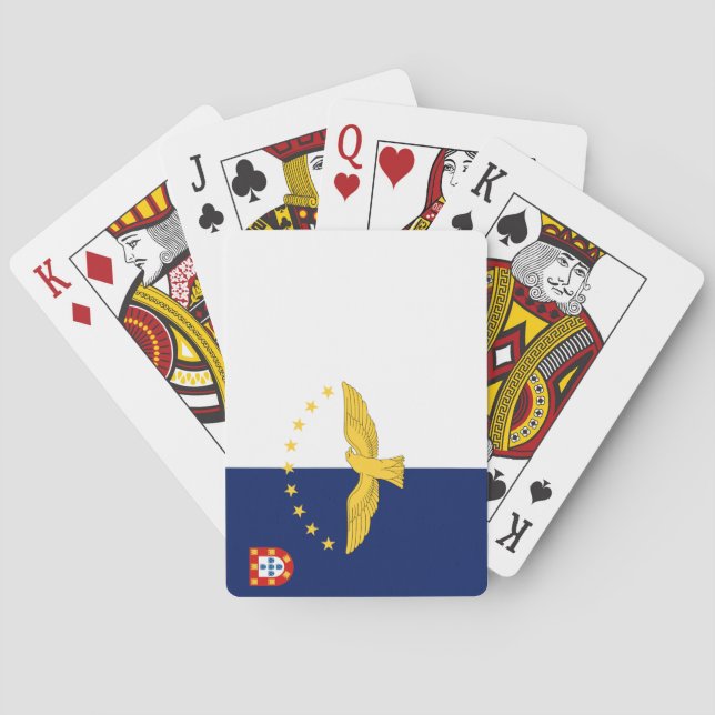 Jeu De Cartes Drapeau des îles Açores (dos)