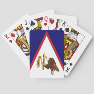 Jeu De Cartes Drapeau des Samoa américaines patriotiques