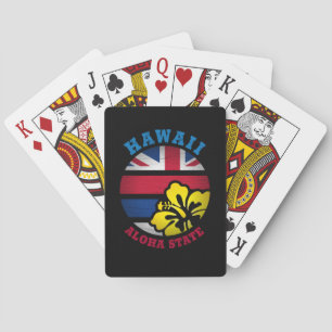 JEU DE CARTES DRAPEAU D'ÉTAT DE HAWAII ALOHA