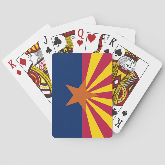 Jeu De Cartes Drapeau d'État de l'Arizona (dos)