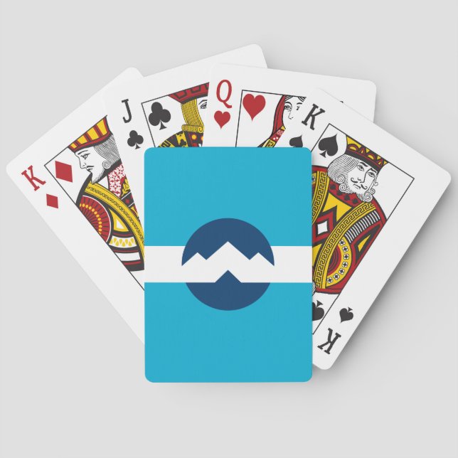 Jeu De Cartes Drapeau d'Ogden, Utah (dos)