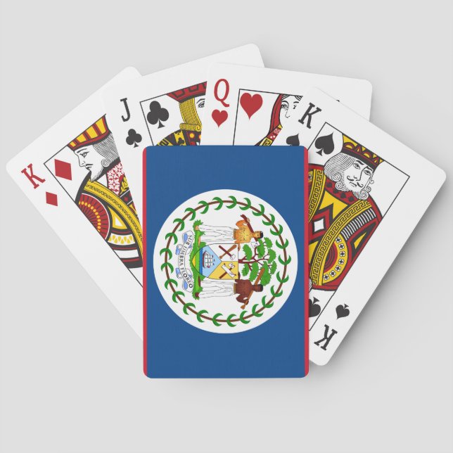Jeu De Cartes Drapeau du Belize (dos)