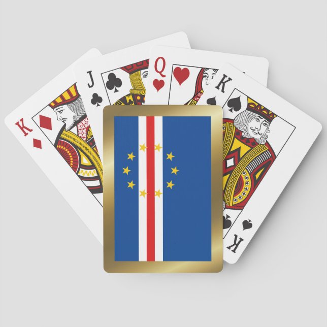 Jeu De Cartes Drapeau du Cap Vert Jouer des cartes (dos)