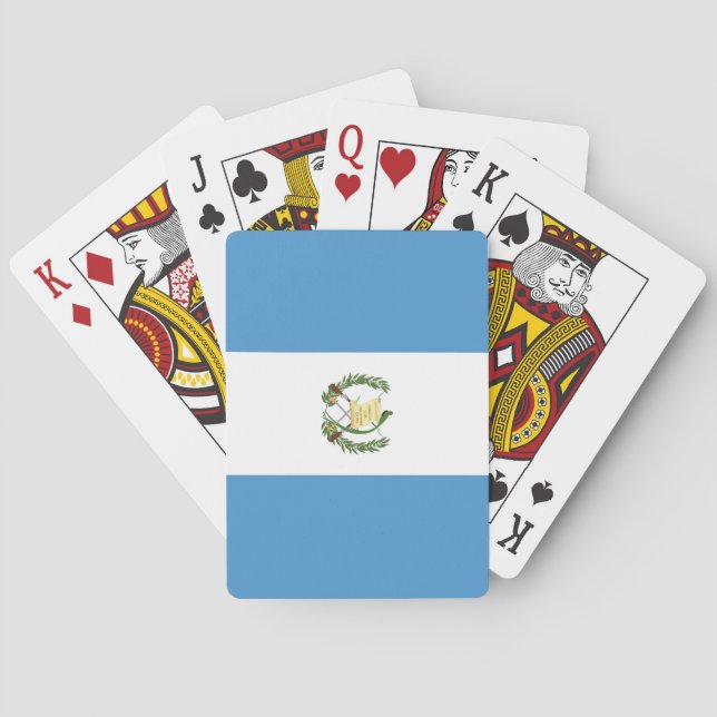 Jeu De Cartes Drapeau du Guatemala (dos)