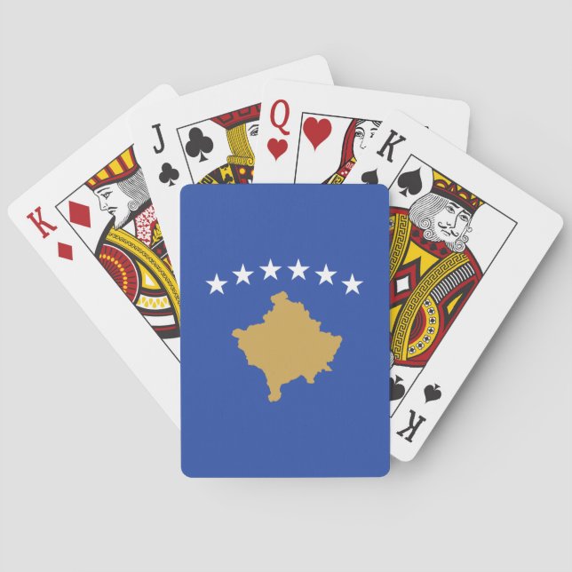 Jeu De Cartes Drapeau du Kosovo (dos)