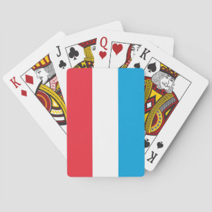 Jeu De Cartes Drapeau du Luxembourg patriotique