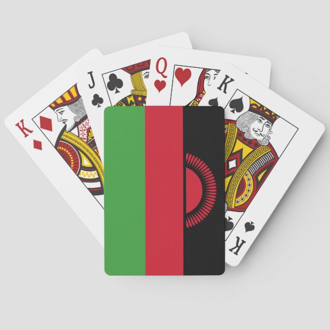 Jeu De Cartes Drapeau du Malawi (dos)