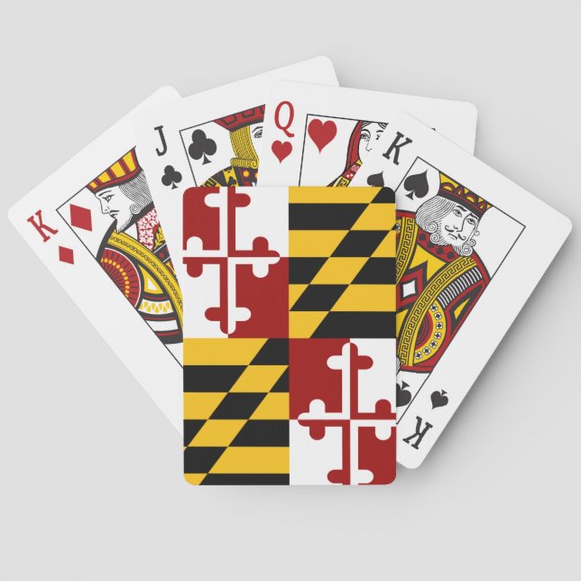 Jeu De Cartes Drapeau du Maryland (dos)