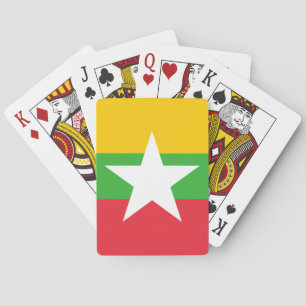 Jeu De Cartes Drapeau du Myanmar
