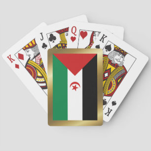 Jeu De Cartes Drapeau du Sahara Occidental Jouer des cartes