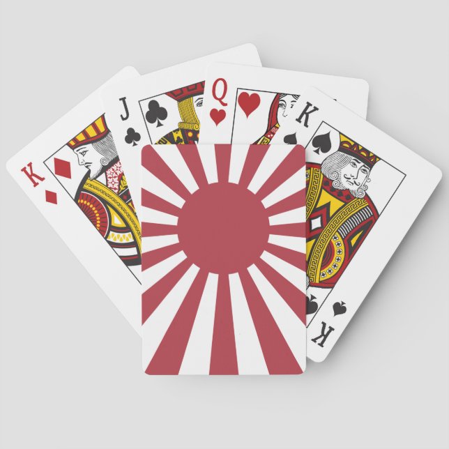 Jeu De Cartes Drapeau du soleil levant impérial du Japon, Edo à  (dos)