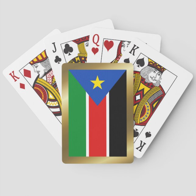 Jeu De Cartes Drapeau du Sud-Soudan Jouer des cartes (dos)