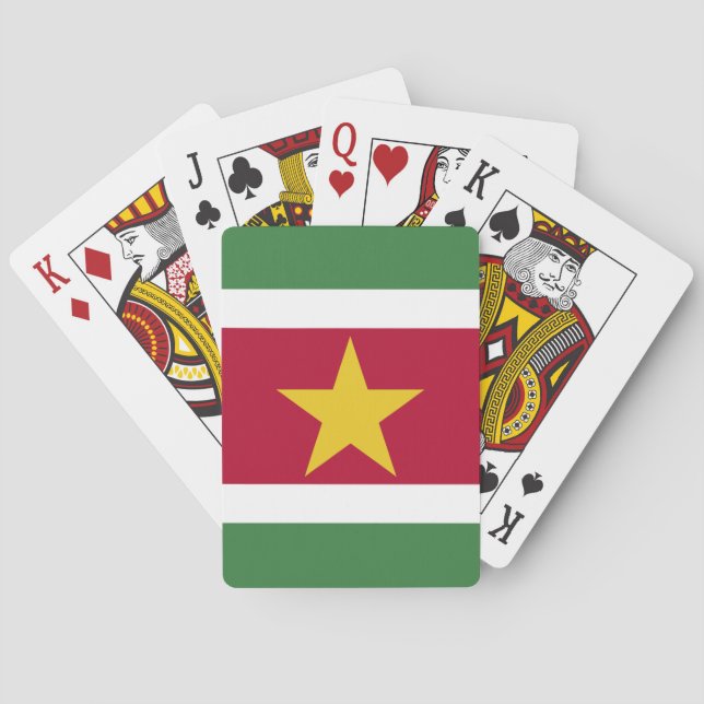 Jeu De Cartes Drapeau du Suriname (dos)