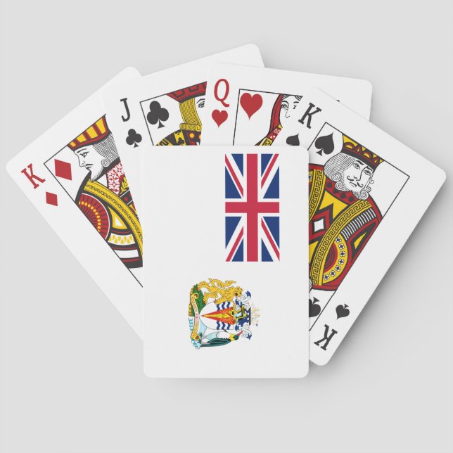 Jeu De Cartes Drapeau du territoire antarctique britannique (dos)
