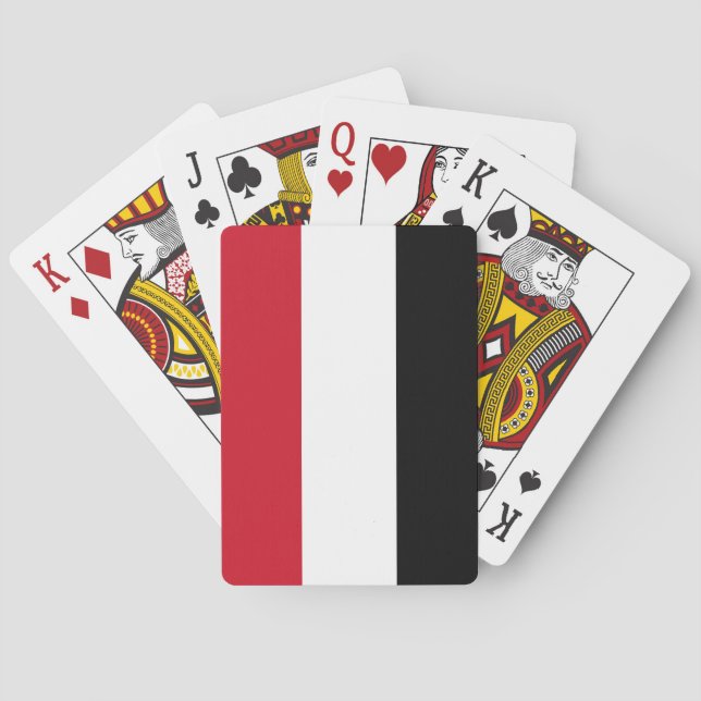 Jeu De Cartes Drapeau du Yémen (dos)
