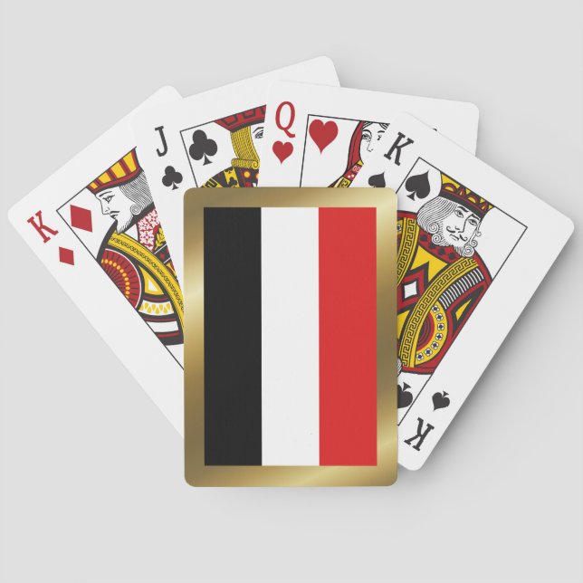 Jeu De Cartes Drapeau du Yémen Jouer des cartes (dos)
