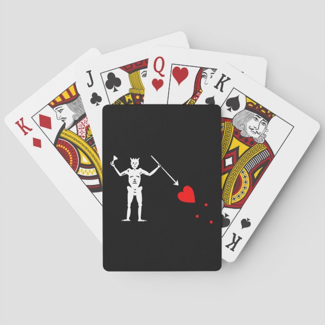 Jeu De Cartes Drapeau Edward Teach Blackbeard (dos)