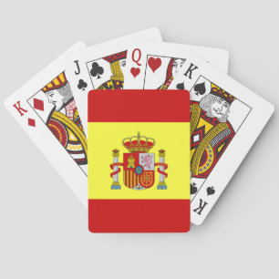 Jeu De Cartes Drapeau espagnol Rojigualda & Sceau royal Jouer de