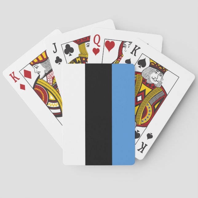 Jeu De Cartes Drapeau (estonien) de l'Estonie (dos)