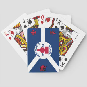 Jeu De Cartes Drapeau Fort Wayne, Indiana Jouer aux cartes