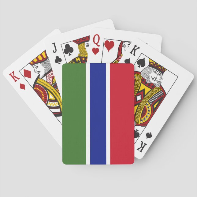 Jeu De Cartes Drapeau Gambie (dos)