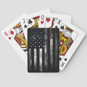 Jeu De Cartes Drapeau industriel américain vintage Jouer des car
