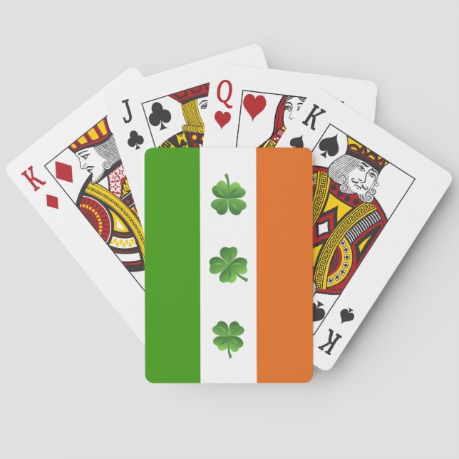 Jeu De Cartes Drapeau irlandais jouant aux cartes (dos)