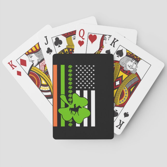 Jeu De Cartes Drapeau irlandais Lecture de cartes (dos)