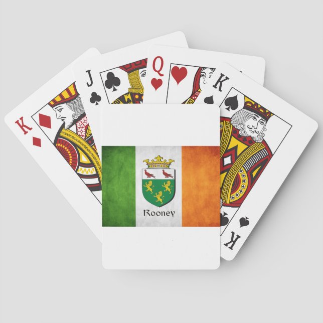 Jeu De Cartes Drapeau irlandais Rooney (dos)