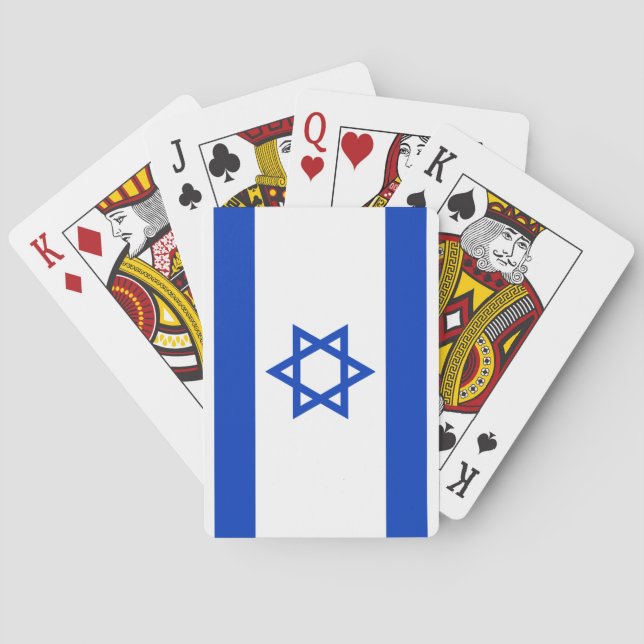 Jeu De Cartes Drapeau Israël (dos)