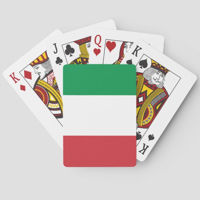 Jeu De Cartes Drapeau (italien) de l'Italie (dos)