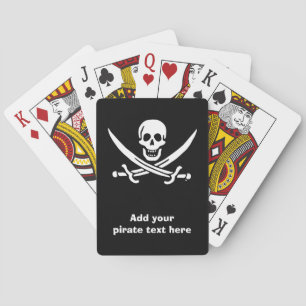 Jeu De Cartes Drapeau Jolly roger de pirate
