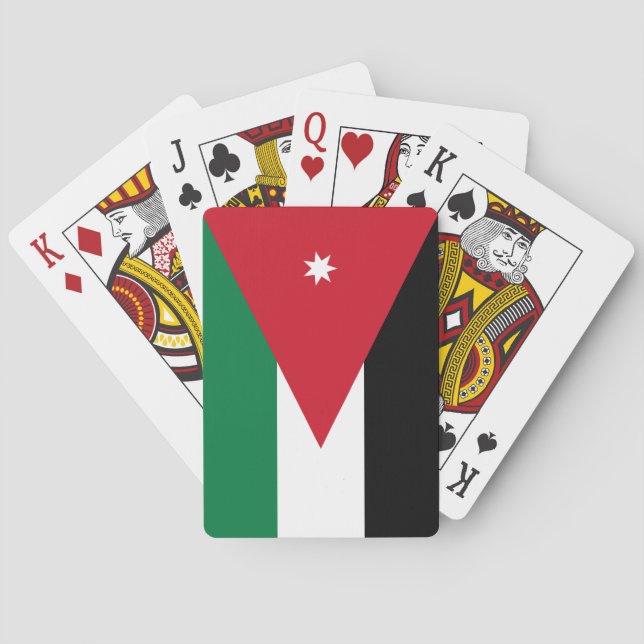 Jeu De Cartes Drapeau Jordanie (dos)