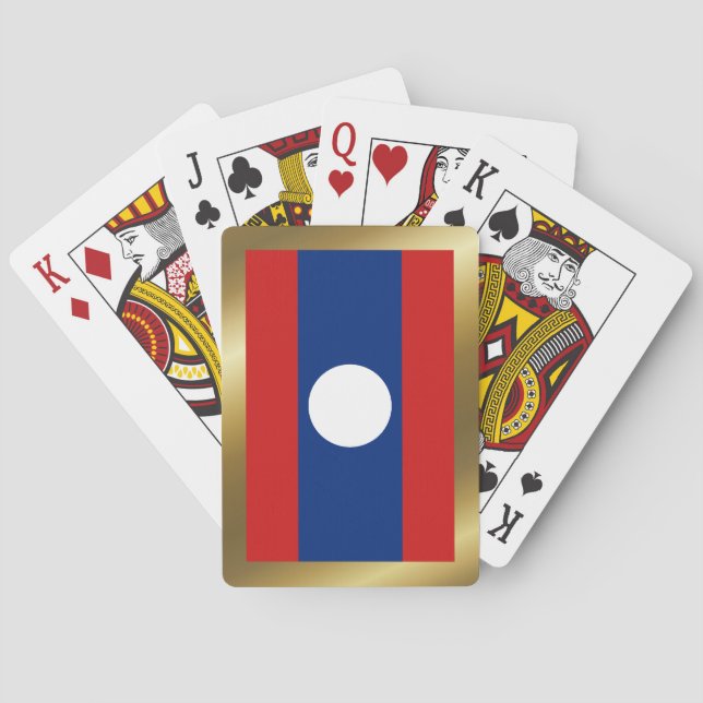 Jeu De Cartes Drapeau Laos Jouer aux cartes (dos)